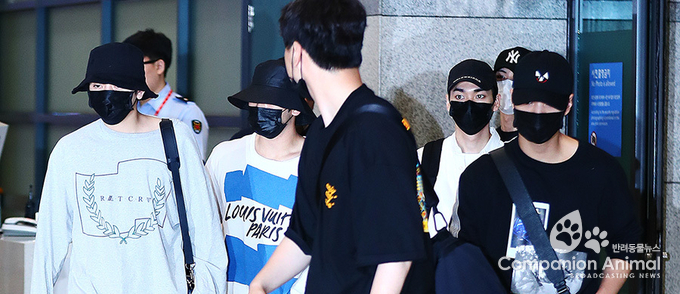 렌, 백호, 아론, 민현, JR 뉴욕KCON 마치고 입국