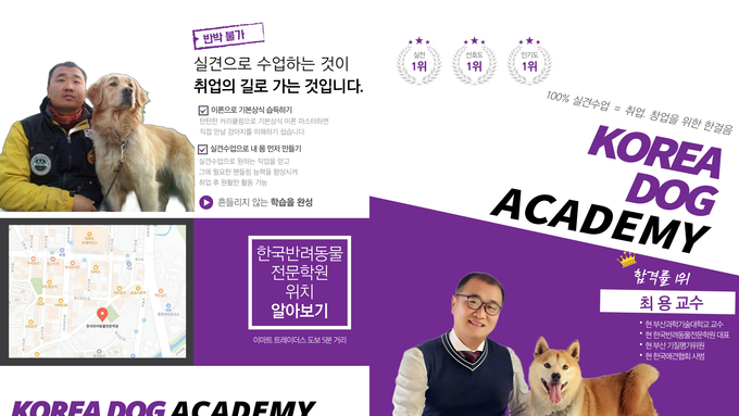 부산·경남 유일 ‘국가 인정 1급 훈련사’ 직강… 한국반려동물전문학원, 2026 국비 지원반 모집 시작